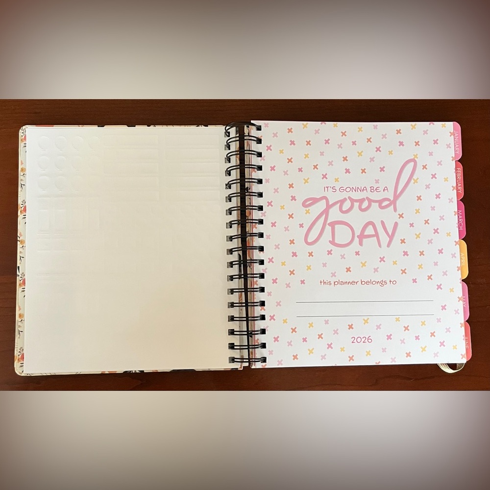 2026 Weekly Planner Spiral Bound in Hardcover Cat Design, 12 Month Planner NWT - Picture 5 of 10